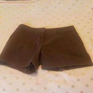 Brown J Crew Chino Shorts
